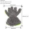 Waterproof Car Wash Mitt Scratch Free 5-Finger Microfiber Interior Exterior Cleaning Gloves Car Chenille for Cleaning Wheel