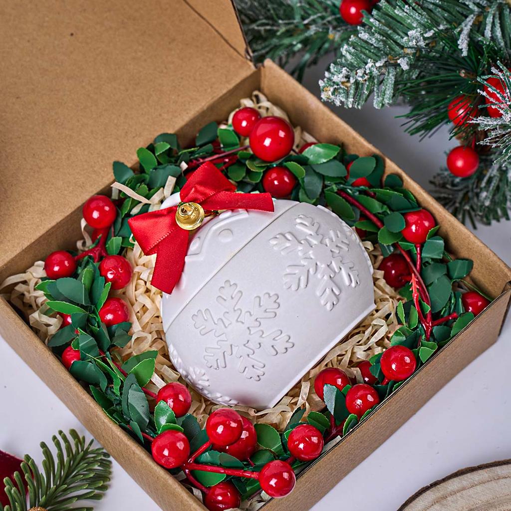 Christmas Candle Jar Silicone Mold DIY Relief Snowflake Storage Box Aromath Gypsum Molds Resin Crafts Making Home Xmas Party Dec