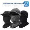 Ice Silk Cooling Visor: Breathable, Absorbent Face Mask for Summer Sports