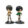 13.5/14.5Cm Attack On Titan Chibi Gk Eren Yeager Levi Ackerman Q Version Action Figures Doll Desktop Ornament Model Toys Gifts