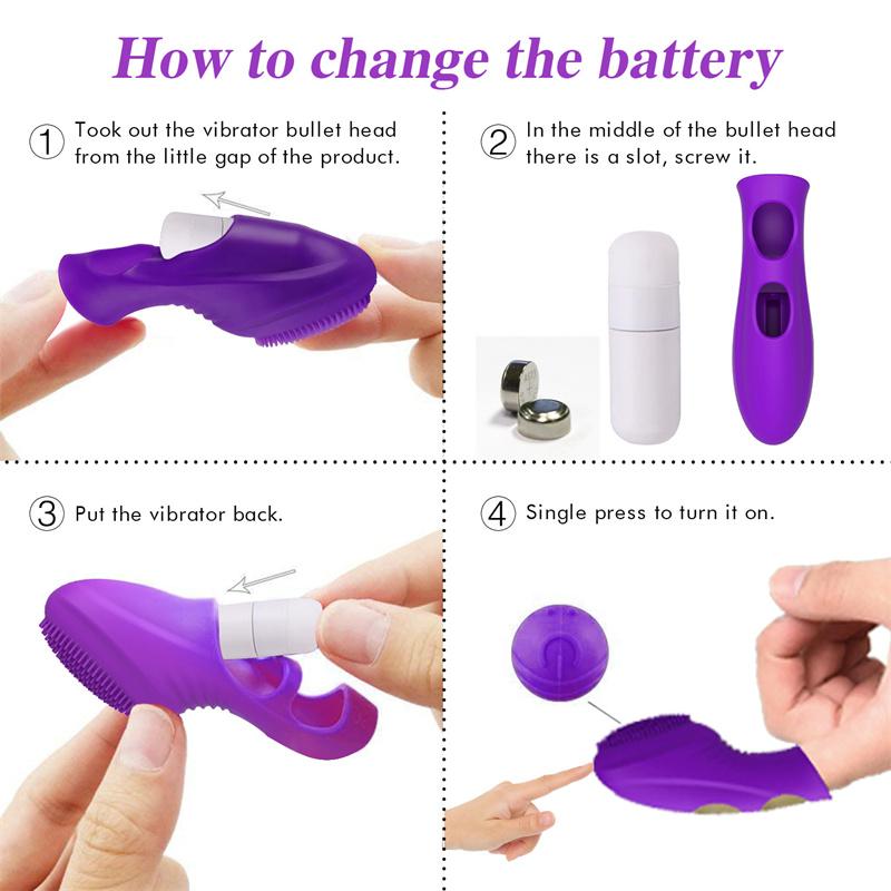 G Spot Vibrator Massage Silicone Finger Sleeve Clitoris Stimulation Vibrating Egg Sex Toys For Women Masturbation Adult Games