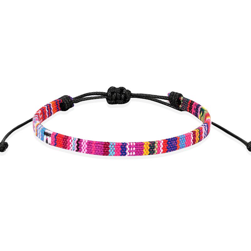 Bohemian Handmade Couple Bracelets Men Charms Weave Adjustable Bracelets for Women Friendship Summer Beach Surfing Boho Jewelry