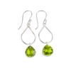 Peridot Gemstone 925 Sterling Silver Jewelry Handmade Drop/Dangle Earrings 1.90" EE-19-8