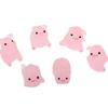 20pcs Luminous Mini Ornament Glowing Microlandscape Decoration Pink Piggy Doll Toy  Doll House Decor