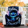 1pc S-Stitch1 Theme Blanket - Digital Print, Polyester, Cozy for All Seasons, Perfect for Outdoor, and Travel