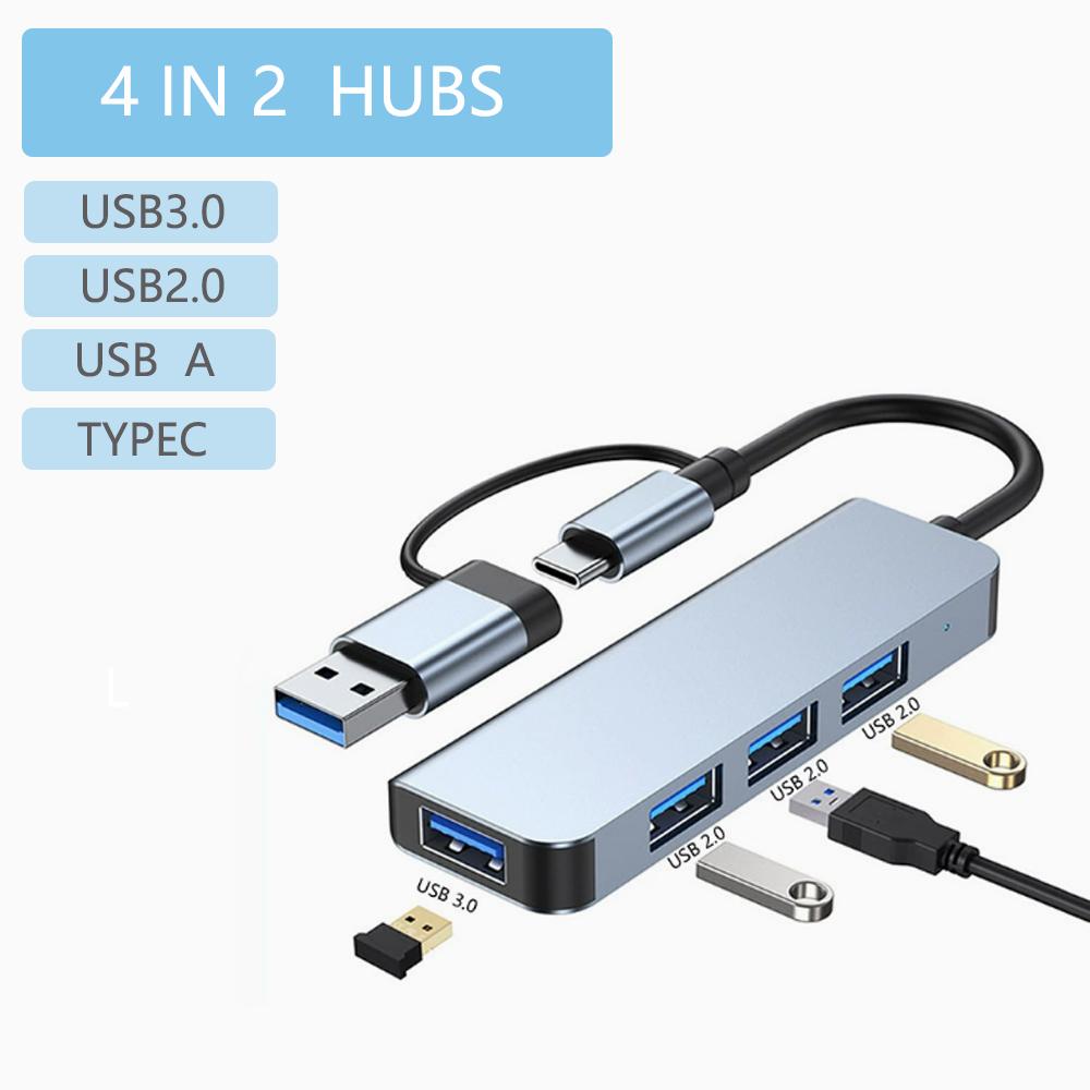 USB C Hub USB Splitter 8in1 7in1 7in2 3in1 USB Extender with 4 USB Port 1 USBC Port TF/SD Card Reader Audio Output Compatible