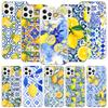Mediterranean Lemon Phone Case for Apple iPhone 17 Air 16 15 Plus 14 + 13 Mini 12 11 Pro Max 7 8 SE 16Max Soft Shell Cover Coque