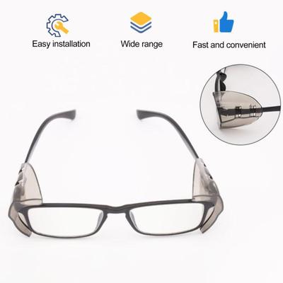 1 Pair Colorful TPU Glasses Side Protect Cover Wing Splash Protection Easy To Install Transparent Design Eye Glass Cover Wing