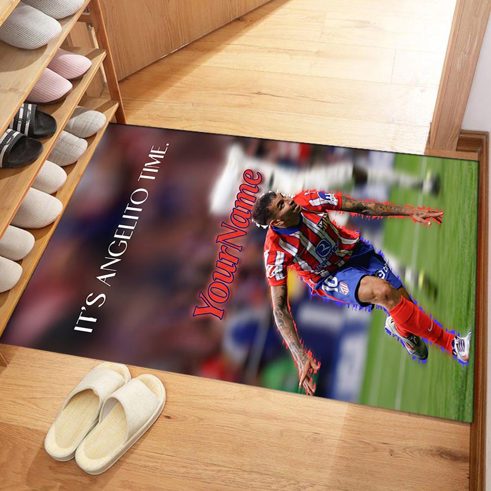 Atletico Madrid Customize Your Name Floor Rug Office Rug Suitable for Kitchen Dining Room Dormitory Playrooms Antislip Carpet Office home decor