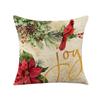 Christmas Pillow Cover Linen Printed Festive Festive Home Living Room Sofa Pillow Cover Cushion Cover