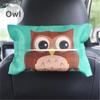Cartoon Car Tissue Box Cover Auto Seat Back Hanging Storage Holder Tissue Box Container Car Visor Towel Napkin Papers Bag Holder
