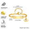 Personalize Baby Bracelet Anti Allergy Stainless Steel Custom Name ID  Newborn Infant Baptism Bracelets Love Gifts