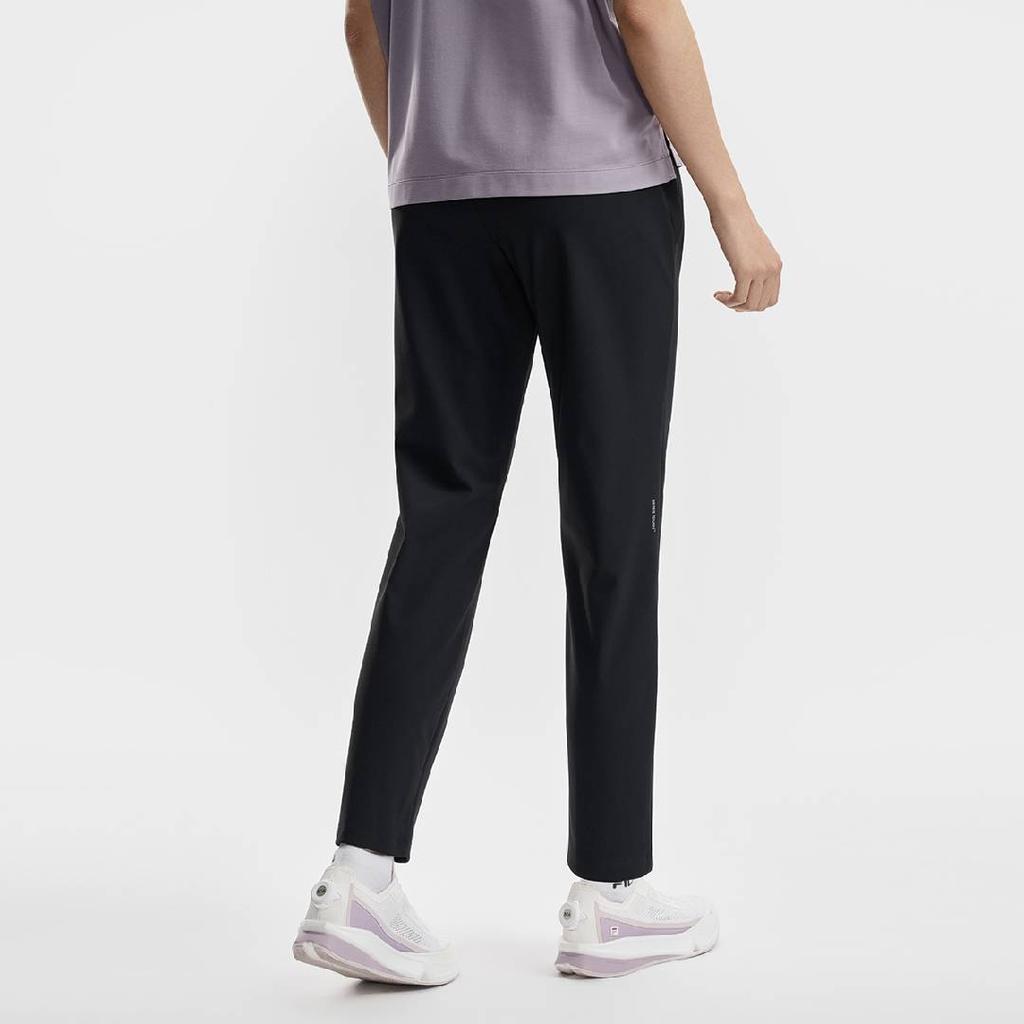 FILA Fitness Solid Color Mid Waist Elastic Knitted Sports Pants Women bottoms A11W621604F-BK