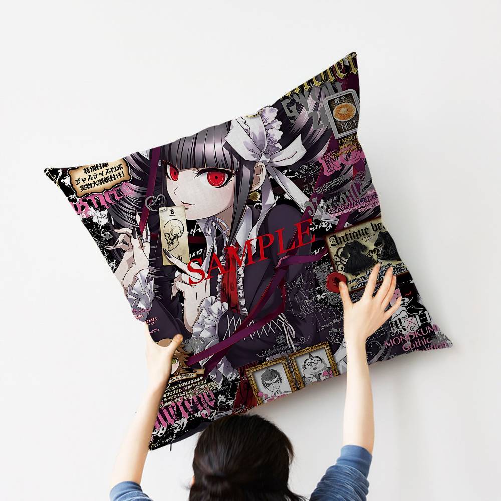 Anime Game Danganronpa Lucky Dragon Pillow Cover Sofa Cushion Cover Home Room Decoration Children Gift