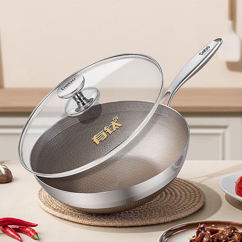 Debo Denniger Titanium Steel Honeycomb Non-stick Wok