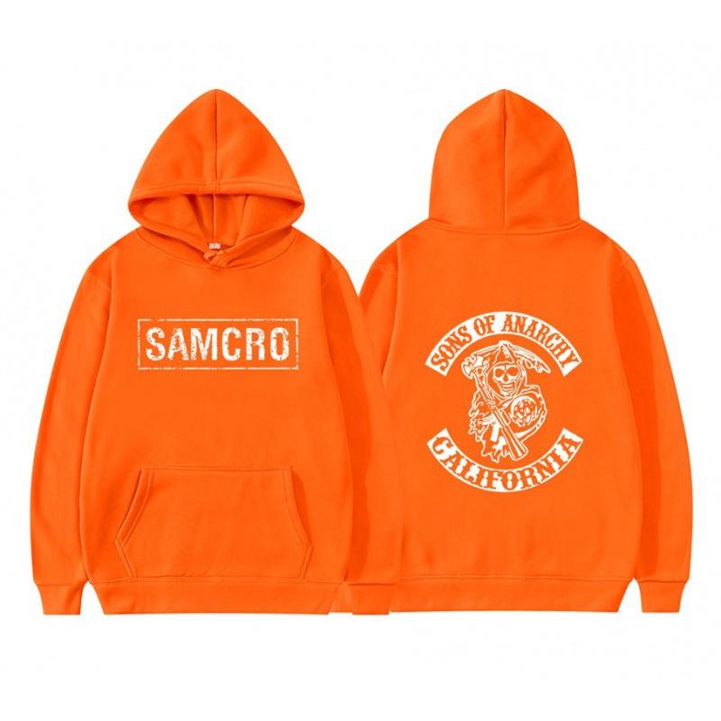 2025 Sons of Anarchy SAMCRO Doppelseitig Drucken Streetwear Männe
