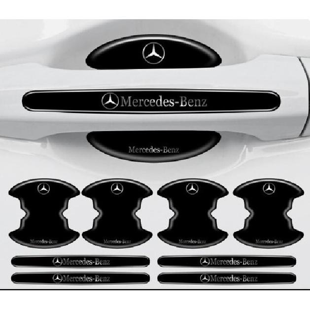 Fits Mercedes Benz Car Door Handle Bowl Scratch Sticker Protector Film 8Pcs/Set