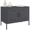 TV Stand Anthracite Grey 68 X 39 X 50.5 Cm Steel