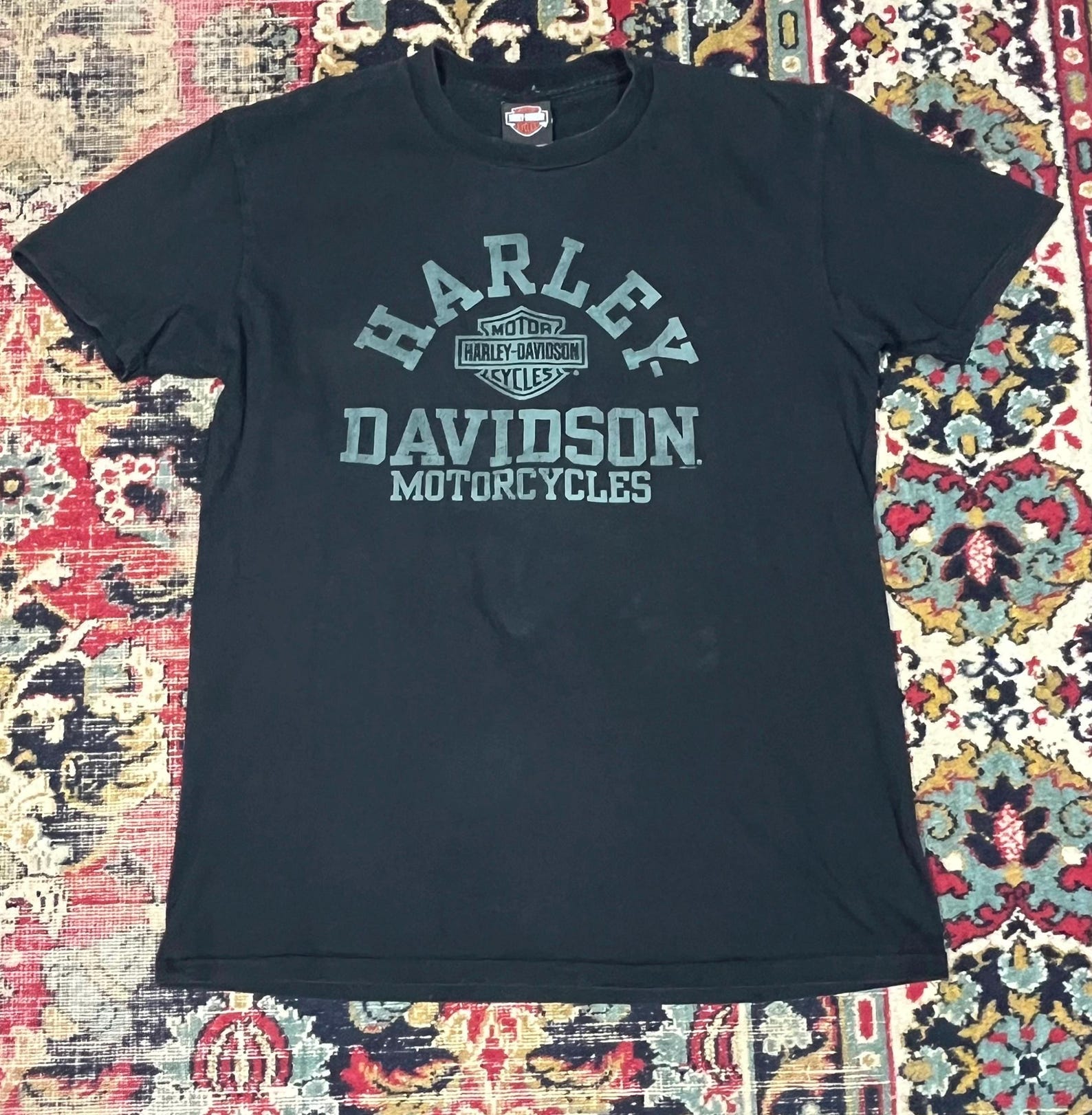 Harley-Davidson Thun Switzerland T-Shirt Vintage Biker Graphic Black Size L 4XL