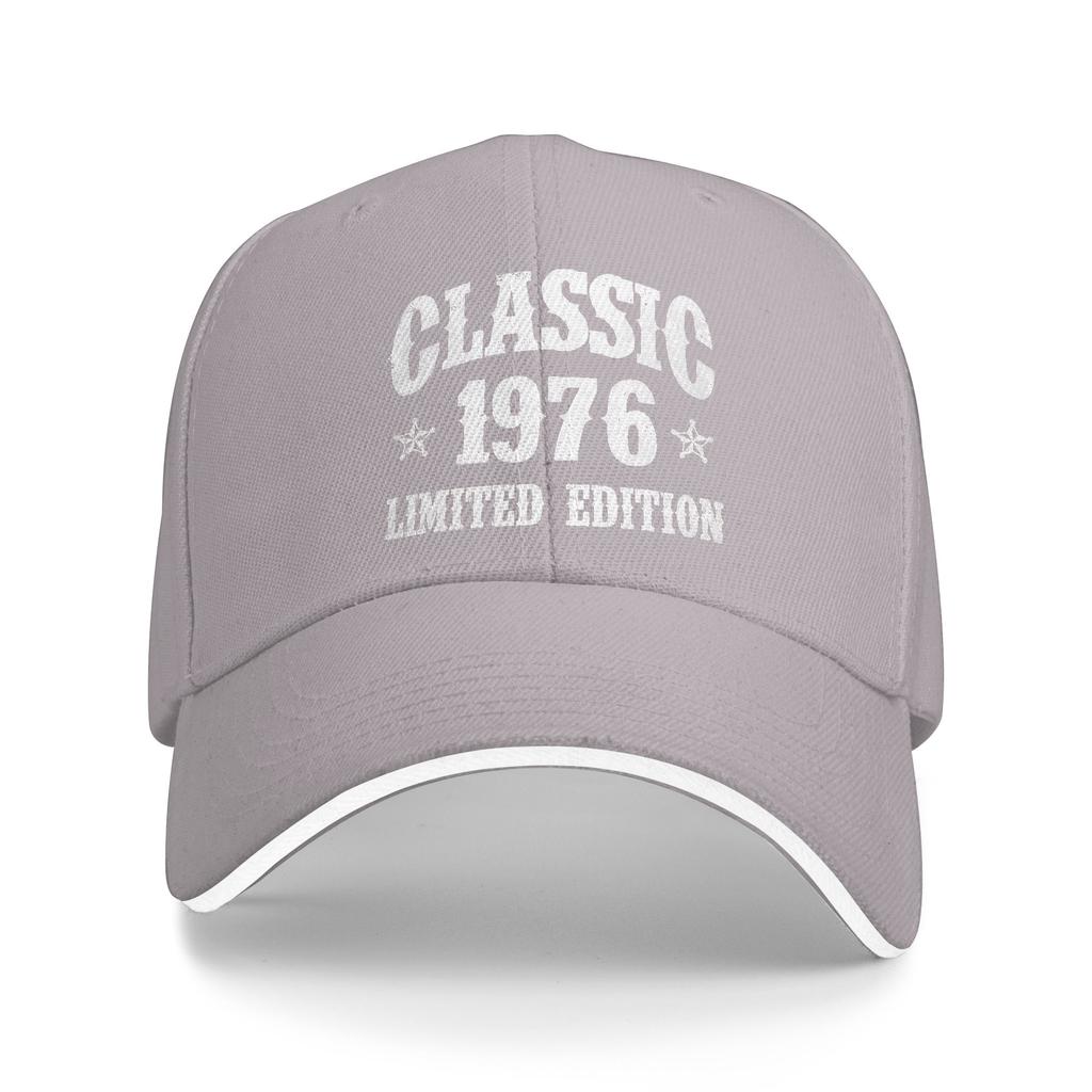 Vintage 1976 Limited Edition Birthday Baseball Cap Streetwear UnisexTeens Hip Hop Hats Design Running Hippie Baseball Caps Gift