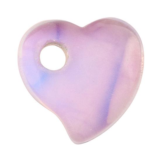 

Natural Quartz Heart Palm Stone Cute Mini Polished Love Shaped Healing Stone with Hanging Hole for Reiki Meditation Gifts L