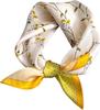 100% Pure Silk Scarf Women Neck Hair Foulard High Quality Bandana Square Headband Hijab Print Poncho Scarves Pashmina Sjaals