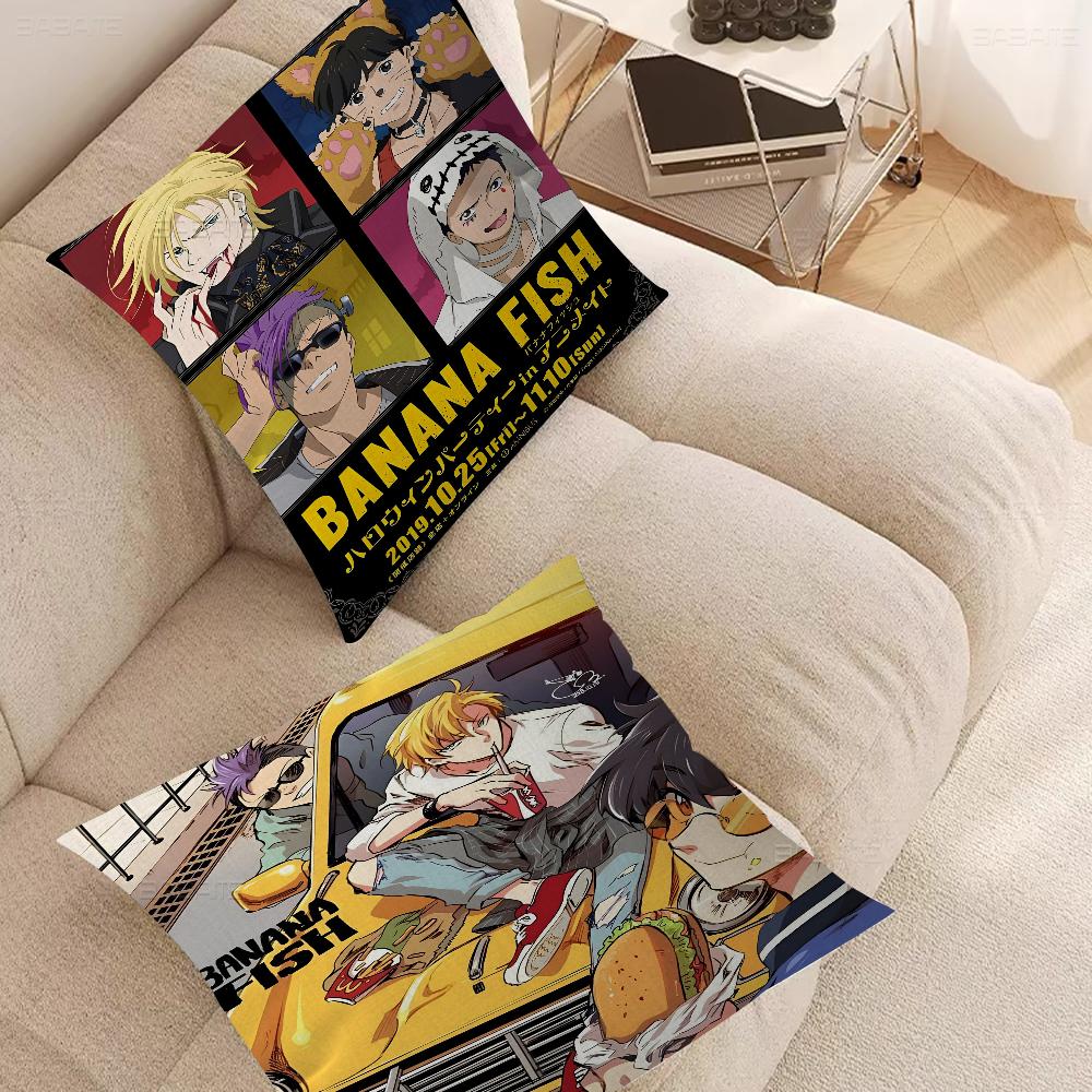 BANANA FISH Pillowcase Toon Gift Cushion Cover Bedroom Home Sofa Chair Seat Decor Pillow Case