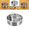 Stainless Steel Steaming Rack With Dividers For Rice Cooker And Microwave Cooking