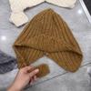 Cute age reduction thin warm wool hat women autumn and winter leisure Internet celebrity niche ear protection aircraft hat knitted hat head