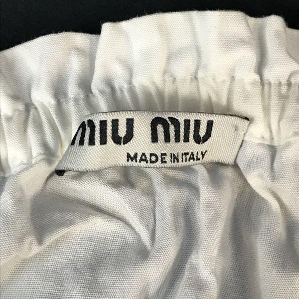 MIU MIU Made in Italy Long Sleeve Shirt White Women’s L/40 With Authentic Tag(USED)
