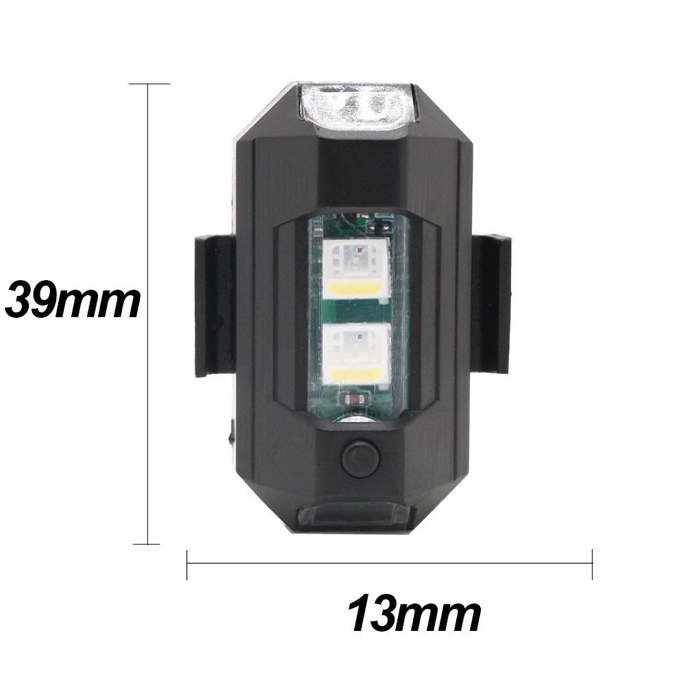 Motorcycle LED RGB Warning Light For Car Universal FPV RC Drone With Strobe Lights RGB Tail Light Mini Signal Lamp Safety Lights