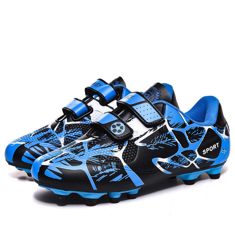 

Football Shoes Children s Broken Nails Spikes Outdoor Elementary and Secondary School Students Velcro Student Sneakers Training Competition Sneakers 28