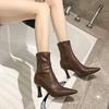 Fashion Comemore Women Fashion Side Zippers Short Boot Female Thin High Heel Shoes Women's Autumn Footwear 2025 Pointed Toe Ankle Boots