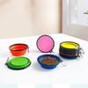 1pcs TPE Pet Folding Bowl Outdoor Portable Dog Basin and Cat Food Bowls Wear-resistant Shockproof Universal Food Bowls Travel Camping Pet Accessories