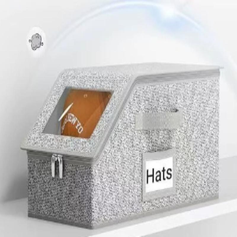 Large Capacity Hat Storage Box Dustproof Foldable Multifunctional Storage Box With Zipper Essential For Home Organization 0