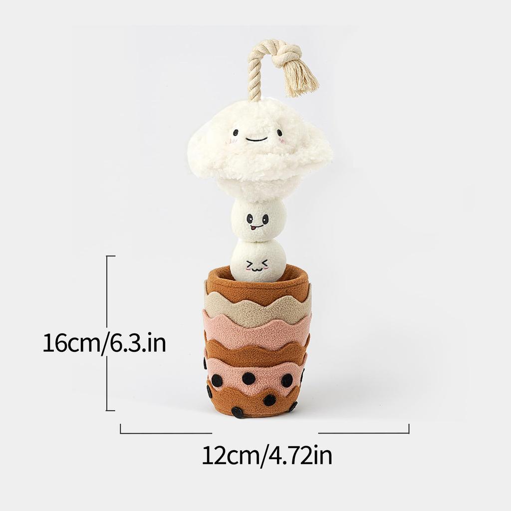 Multi-Style Squeaky Dog Toys, 1pc Soft Plush Interactive Chew Toy for Small Medium Dogs