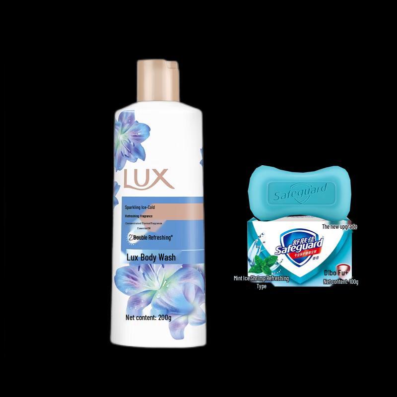 Lux Refreshing Fragrance Shower Gel & Mint Soap Set