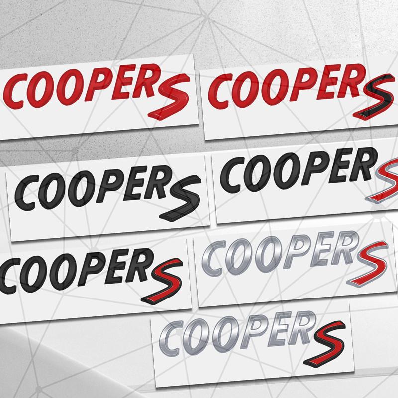 3D Auto Metal Cooper S SD Badge Car Rear Trunk Emblem Sticker LOGO Decor For Mini Cooper ONE Clubman Paceman JCW R56 R58 R59 F60