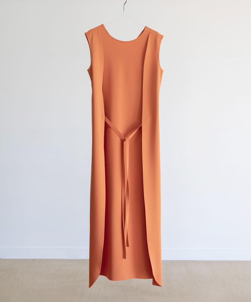Pacheupacheu Op Wrap Shawl Long Dress_Orange