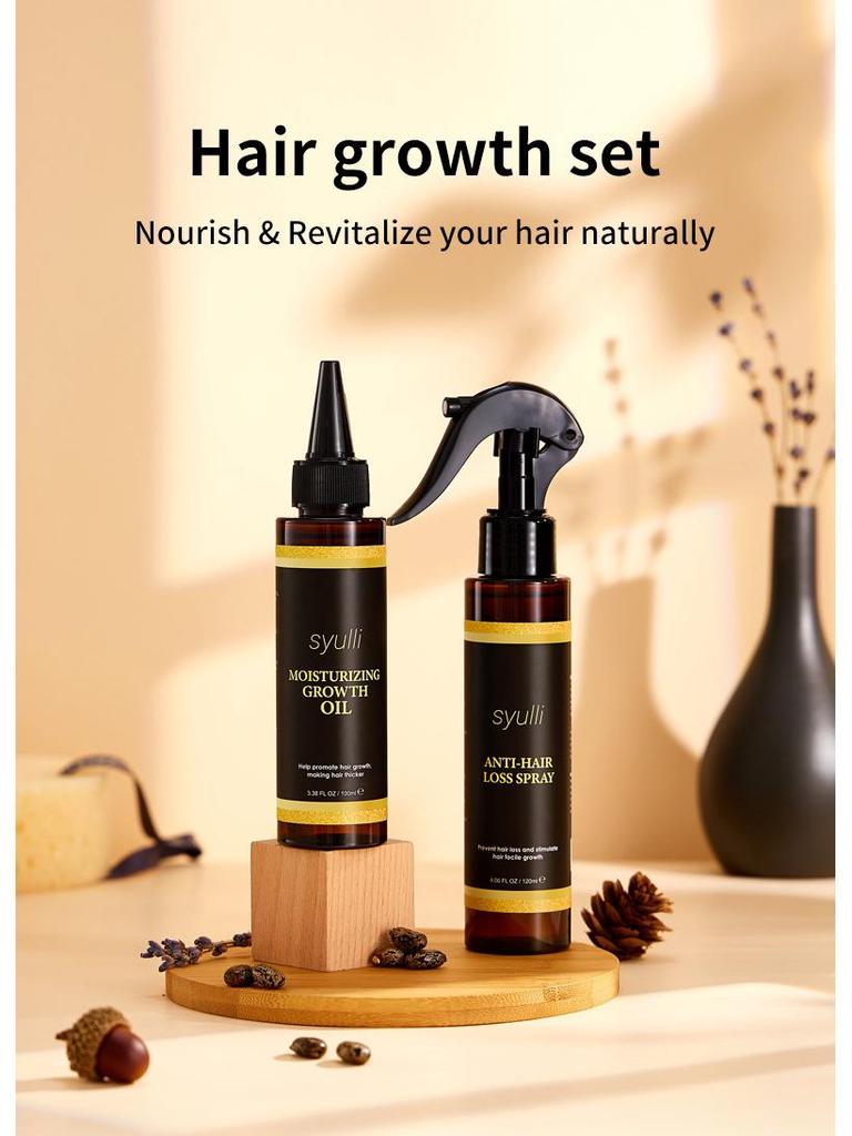 Cross-border Europe & America Hair Growth Spray: Anti-Hair Loss, Deep Nourishing Essential Oil