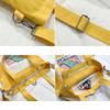 Student Backpack Korean Girl Handbag Canvas Multilayer Single Shoulder Bag Large Capacity Cartoon Tote Wholesale