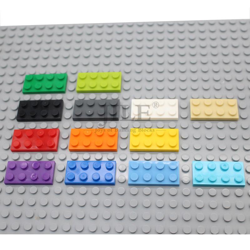 50Pcs Moc Compatible 3020 Plate 2X4 Bricks Colorful Building Blocks Educational Assembles Particles Accessories Toy City