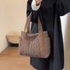 Quilted Tote Bags for Women Fashionable Multi-Color Large Capacity Shoulder Bags Versatile Casual Handbags