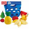 Wooden Kids' Fruit Basket Kitchen Toy