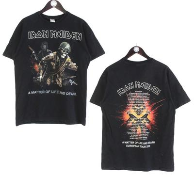 Camiseta de Concierto Vintage de Iron Maiden | Merchandising de la Gira A Matter of Life and Death
