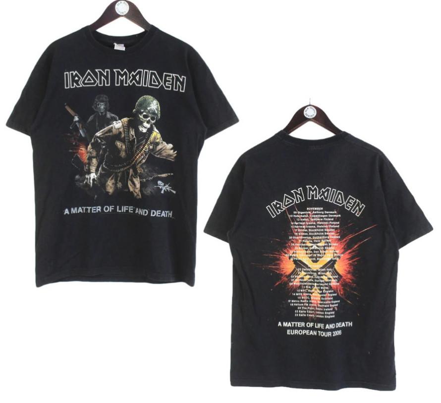 

Vintage Iron Maiden Concert T-Shirt | A Matter of Life and Death Tour Merch 4XL