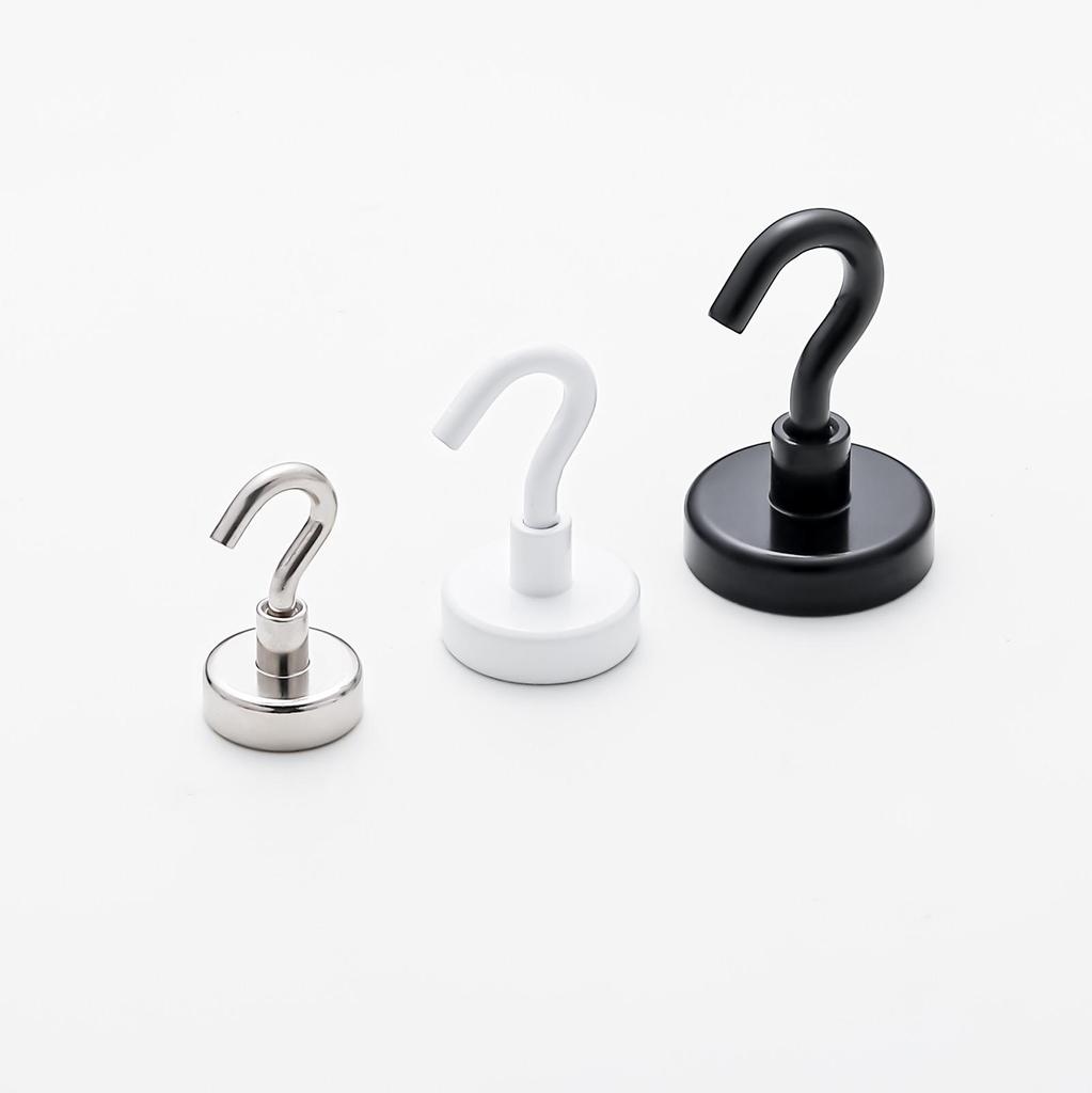 No-Trace, No-Drill Multifunctional Magnetic Hooks for Storage