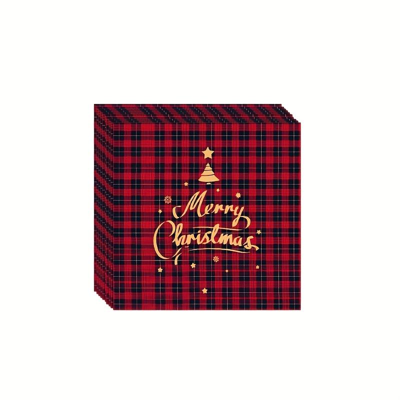 

24pcs Double-Layered Christmas Napkins, Table Decoration Supplies, Suitable for Christmas, New Year S Dining Table Decoration
