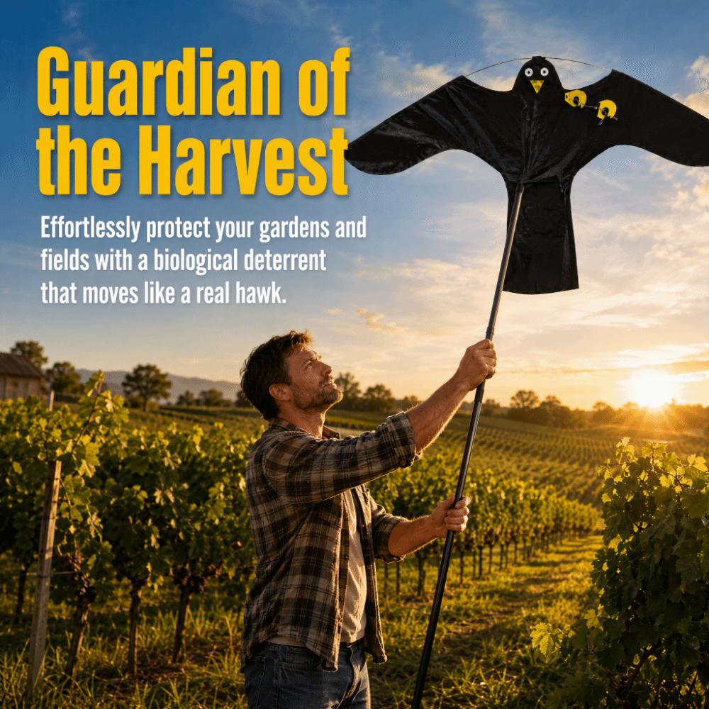 3D Realistic Hawk Bird Kite Frightening Bird Repellent Eagle Kite Bird Scarer Kite Garden