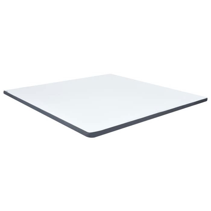 VidaXL Surmatelas de Sommier Tapissier Protège-matelas Lit Protecteur Housse Lavable Confortable Doux Blanc et Gris Foncé 288217